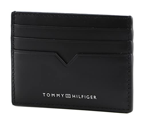 Tommy Hilfiger Herren Portemonnaie TH Modern Leather CC Holder Klein , Schwarz (Black), Einheitsgröße von Tommy Hilfiger