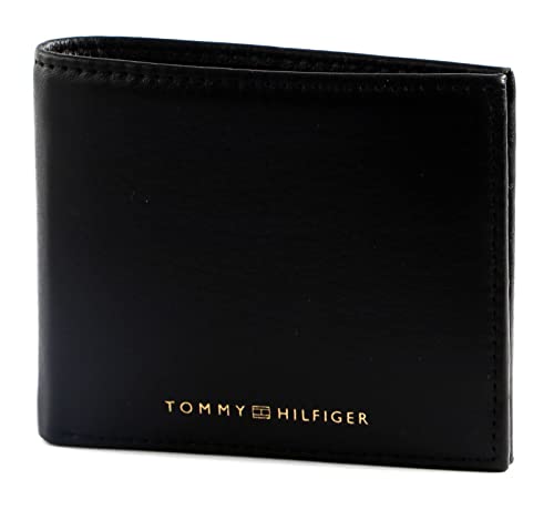 Tommy Hilfiger Herren Portemonnaie TH Premium Leather Mini CC Wallet Klein, Schwarz (Black), Einheitsgröße von Tommy Hilfiger