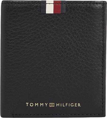 Tommy Hilfiger Herren Portemonnaie Trifold mit Münzfach, Schwarz (Black), Onesize von Tommy Hilfiger