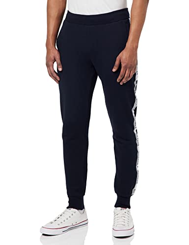 Tommy Hilfiger Herren Jogginghose Prep Tape Sweatpants Baumwolle, Blau (Desert Sky), L von Tommy Hilfiger