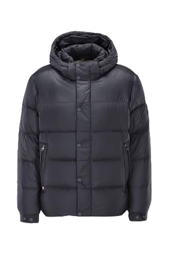 Tommy Hilfiger Herren Pufferjacke Mix Down Hooded Puffer Jacket mit Kapuze, Blau (Desert Sky), M von Tommy Hilfiger