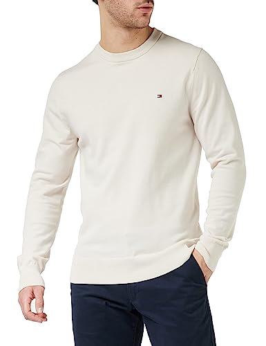 Tommy Hilfiger Herren Pullover 1985 ohne Kapuze, Beige (Weathered White), 3XL von Tommy Hilfiger