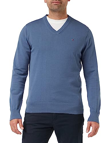 Tommy Hilfiger Herren Pullover 1985 ohne Kapuze, Blau (Blue Coast), XS von Tommy Hilfiger