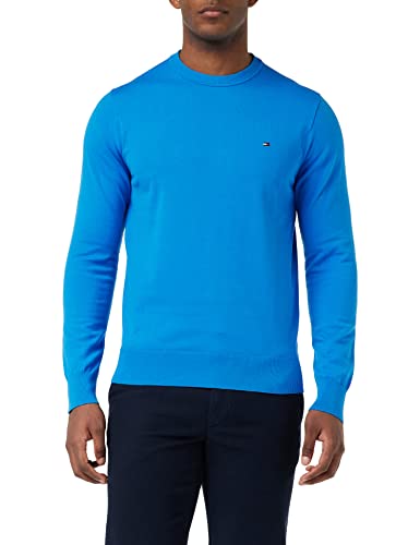 Tommy Hilfiger Herren Pullover 1985 ohne Kapuze, Blau (Shocking Blue), S von Tommy Hilfiger