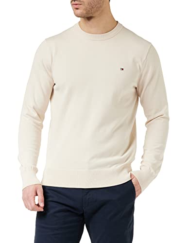 Tommy Hilfiger Herren Pullover 1985 ohne Kapuze, Elfenbein (Feather White), 3XL von Tommy Hilfiger