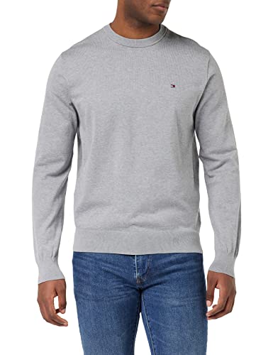 Tommy Hilfiger Herren 1985 Crew Neck Sweater Mw0mw30955 Pullover, Grau (Medium Grey Heather), M EU von Tommy Hilfiger