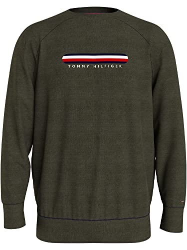 Tommy Hilfiger Herren Pullover Rundhals Track Top Gr. XL Oliv von Tommy Hilfiger