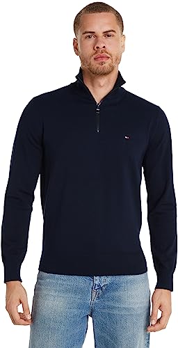 Tommy Hilfiger Herren Pullover Strickpullover, Blau (Desert Sky), 3XL von Tommy Hilfiger