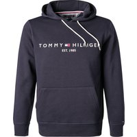 Tommy Hilfiger Herren Hoodie blau Logo und Motiv von Tommy Hilfiger