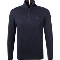 Tommy Hilfiger Herren Pullover blau unifarben Tommy Hilfiger Herren Pullover blau unifarben von Tommy Hilfiger