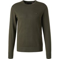 Tommy Hilfiger Herren Pullover grün unifarben Tommy Hilfiger Herren Pullover grün unifarben von Tommy Hilfiger