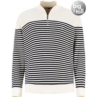 Tommy Hilfiger Herren Troyer weiß Gestreift von Tommy Hilfiger