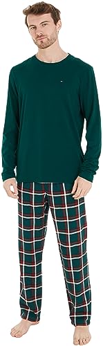 Tommy Hilfiger Herren Pj Set UM0UM03000 Geschenkpackungen, Grün (Deep Spruce/Global St Green), S von Tommy Hilfiger