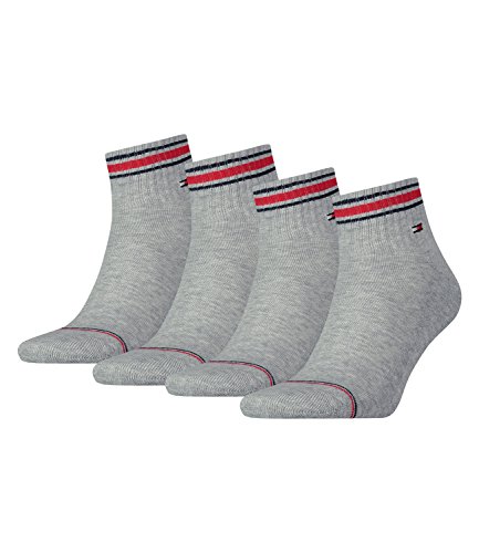 Tommy Hilfiger Herren Quarter Iconic Sport 4er Pack, Größe:43-46, Farbe:Tommy Original (085) von Tommy Hilfiger