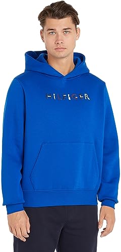 Tommy Hilfiger Herren Hoodie mit Kapuze, Blau (Ultra Blue), L von Tommy Hilfiger