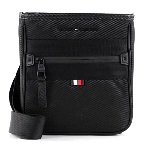 Tommy Hilfiger Herren Raised Nylon B Weekender Crossovers, Schwarz, M EU von Tommy Hilfiger