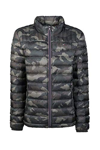 Tommy Hilfiger Herren Real Down Packable Puffer Jacke Daunenmantel, Camouflage, XXL von Tommy Hilfiger