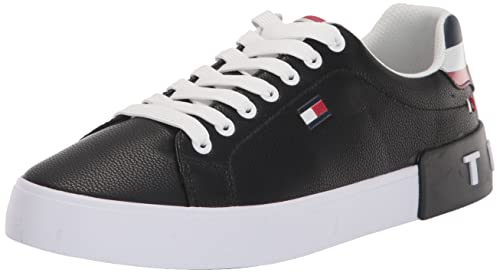 Tommy Hilfiger Herren-Sneaker, Schwarz 001, 45.5-46 EU von Tommy Hilfiger