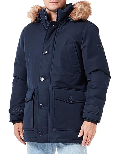 Tommy Hilfiger Herren Rockie DOWN Parka MW0MW32778 Daunenjacken, Blau (Desert Sky), XXL von Tommy Hilfiger