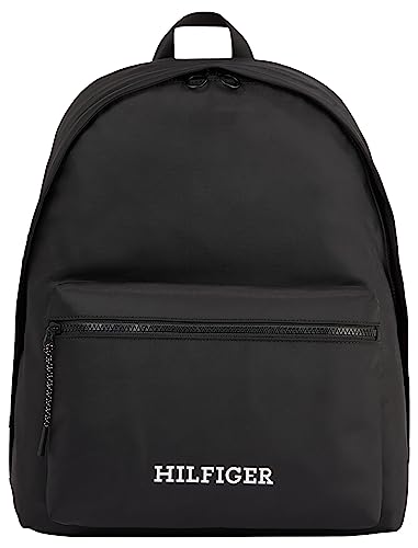 Tommy Hilfiger Herren Rucksack Monotype Dome Handgepäck, Schwarz (Black), Onesize von Tommy Hilfiger