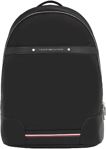 Tommy Hilfiger Herren Rucksack Repreve Handgepäck, Schwarz (Black), Onesize von Tommy Hilfiger