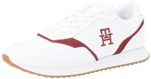 Tommy Hilfiger Herren Runner Sneaker Sportschuhe, Weiß (White), 40 EU von Tommy Hilfiger