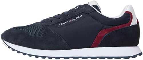 Tommy Hilfiger Herren Runner Sneaker New Eva Summer Nylon Pop aus Wildleder, Blau (Desert Sky), 42 von Tommy Hilfiger