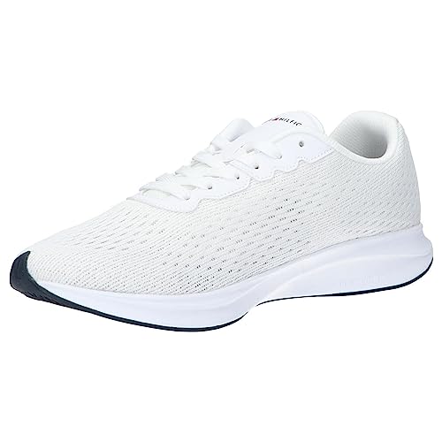 Tommy Hilfiger Herren Runner Sneaker Sportschuhe, Weiß (White), 40 EU von Tommy Hilfiger