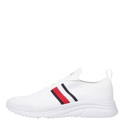 Tommy Hilfiger Herren Runner Sneaker Sportschuhe, Weiß (White), 40 EU von Tommy Hilfiger