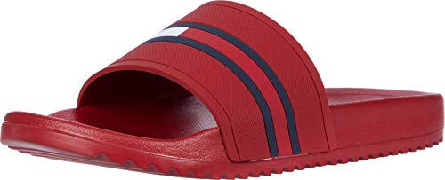 Tommy Hilfiger Herren Sandale Redder Slide, Rot (rot), 39.5 EU von Tommy Hilfiger