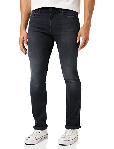 Tommy Jeans Herren Jeans Scanton Slim Stretch, Schwarz (Dynamic Jacob Black), 32W / 34L von Tommy Hilfiger