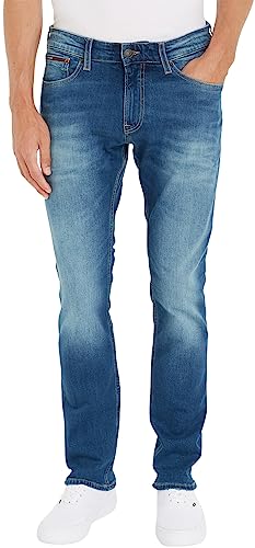 Tommy Jeans Herren Jeans Scanton Slim Stretch, Blau (Wilson Mid Blue Stretch), 28W / 30L von Tommy Hilfiger