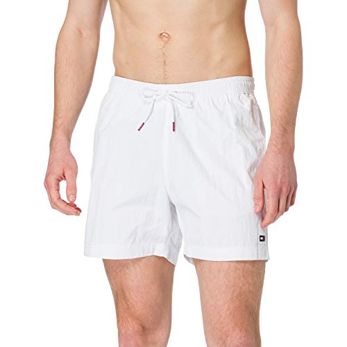 Tommy Hilfiger Herren Sf Medium Drawstring Schwimm-Slips, Weiß, S von Tommy Hilfiger