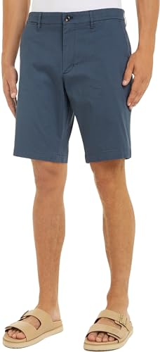 Tommy Hilfiger Herren Chino-Shorts Harlem Printed Regular Fit, Blau (Desert Sky), 28W von Tommy Hilfiger