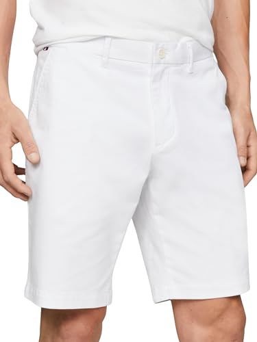 Tommy Hilfiger Herren Shorts Harlem Short 1985 Kurz, Weiß (Th Optic White), 29W von Tommy Hilfiger