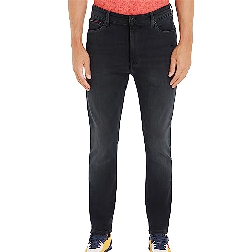 Tommy Jeans Herren Jeans Simon Skinny Stretch, Schwarz (Dynamic Jacob Black), 31W / 32L von Tommy Hilfiger