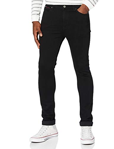 Tommy Jeans Herren Jeans Simon Skinny Stretch, Schwarz (New Black Stretch), 30W / 32L von Tommy Hilfiger