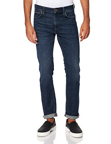 Tommy Hilfiger Herren Slim Bleecker Pstr 1 Jahr getragen Jeans, One Year Worn, 32W / 32L von Tommy Hilfiger