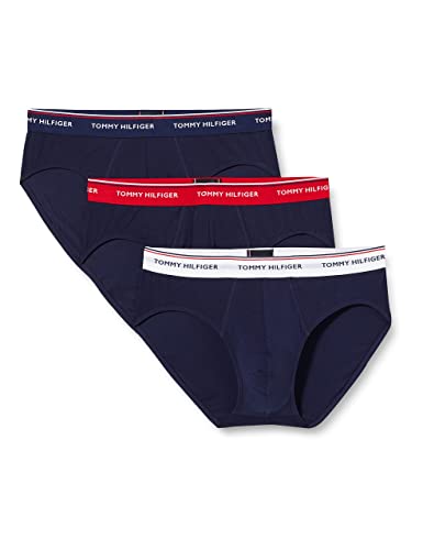 Tommy Hilfiger Herren 3p Brief Slip Mehrfarbig (Multi / Peacoat 904), M von Tommy Hilfiger