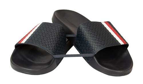 Tommy Hilfiger Herren-Slipper Meeresschwimmbad Bandeau Beachwear Artikel XM0XM02332 Slide, DW5 Desert sky, 43 von Tommy Hilfiger