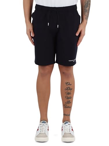 Tommy Hilfiger Herren Small Tommy Logo Sweatshorts Mw0Mw38698 Trainingshose, Blue (Desert Sky 654 920), L von Tommy Hilfiger