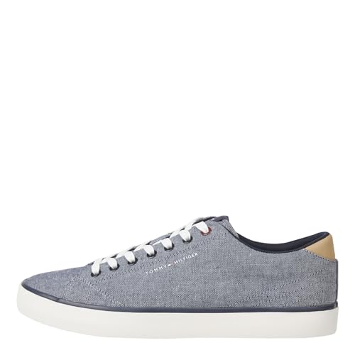 Tommy Hilfiger Herren Sneaker Schuhe, Blau (Desert Sky), 43 von Tommy Hilfiger