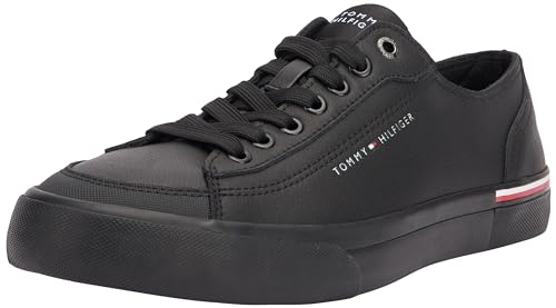 Tommy Hilfiger Herren Sneaker Schuhe, Schwarz (Black), 44 von Tommy Hilfiger