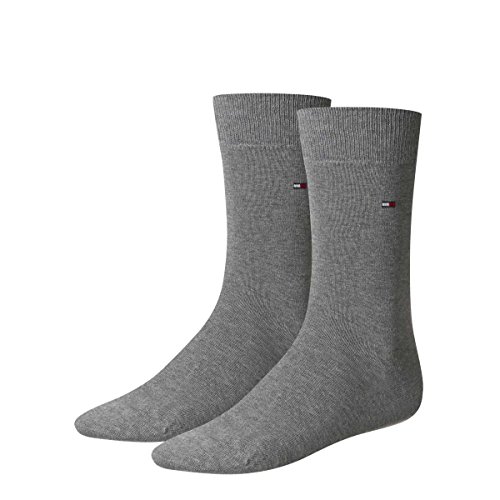 Tommy Hilfiger Herren Th Men Classic 2p Socken, Middle Grey Melange, 43-46 EU von Tommy Hilfiger