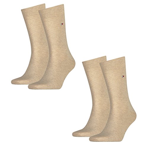 Tommy Hilfiger Herren Socken Classic Business Socken 4er Pack - 369 - Light Beige Melange - 39/42 von Tommy Hilfiger