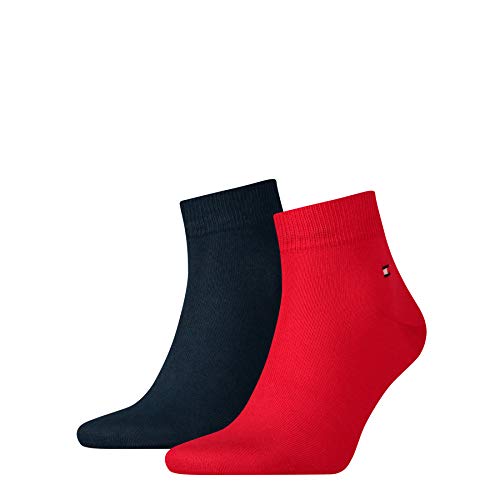 Tommy Hilfiger Herren TH MEN QUARTER 2P Socken,2er Pack|#2per pack Blau (tommy 085),39/42 von Tommy Hilfiger
