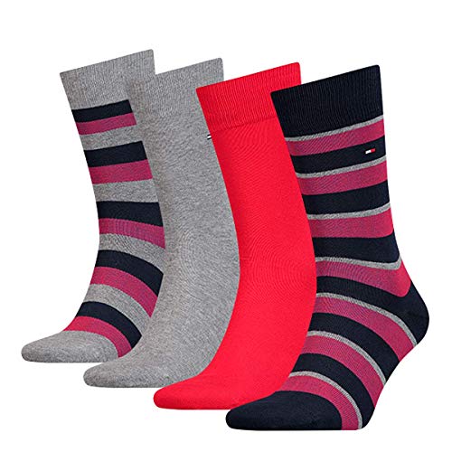 Tommy Hilfiger Herren 482002001-39-42 Socken, Mehrfarbig (Tommy Original 085), 39/42 (4er Pack) von Tommy Hilfiger