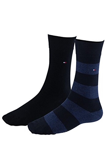 Tommy Hilfiger Herren Th Men Rugby Sock 2p Socken, Blau dark navy, 39-42 von Tommy Hilfiger