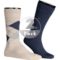 Tommy Hilfiger Herren Socken beige Baumwolle unifarben von Tommy Hilfiger