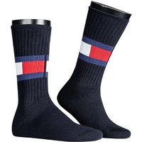 Tommy Hilfiger Herren Socken blau Baumwolle unifarben von Tommy Hilfiger